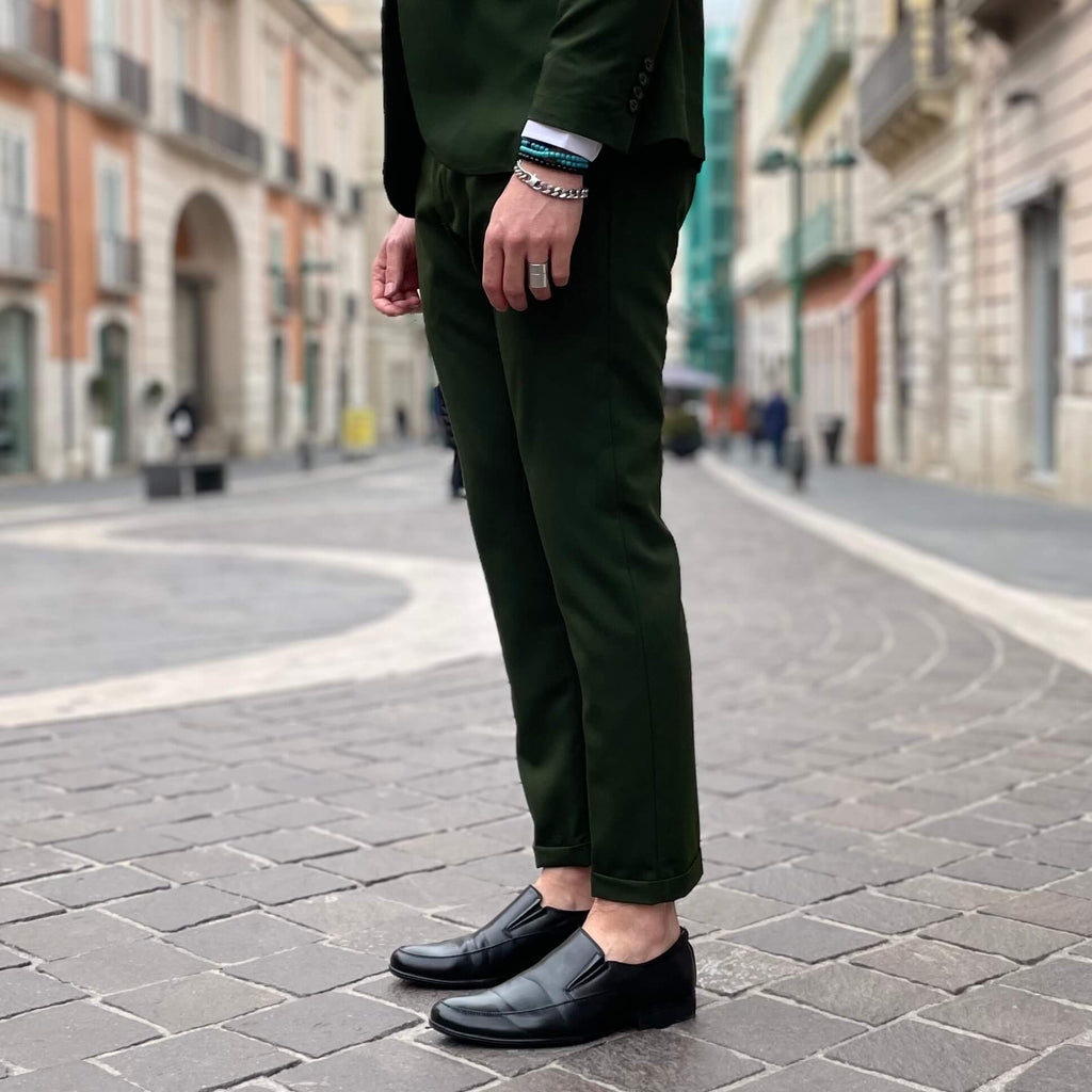 Green Single-Breasted Suit - FLAG STORE 