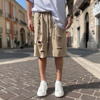 Thumbnail for Bermuda beige strappato - FLAG STORE