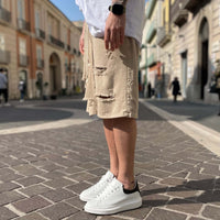 Thumbnail for Bermuda beige strappato - FLAG STORE