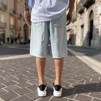Thumbnail for Bermuda di jeans chiaro strappato - FLAG STORE