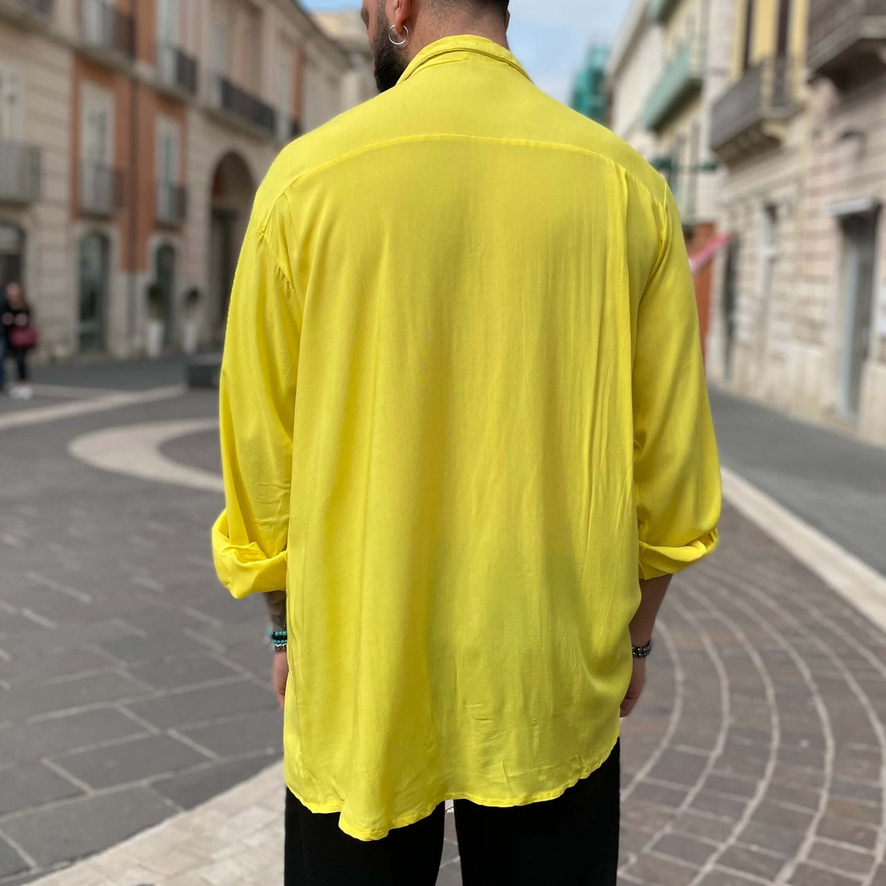 Camicione oversize gialla - FLAG STORE