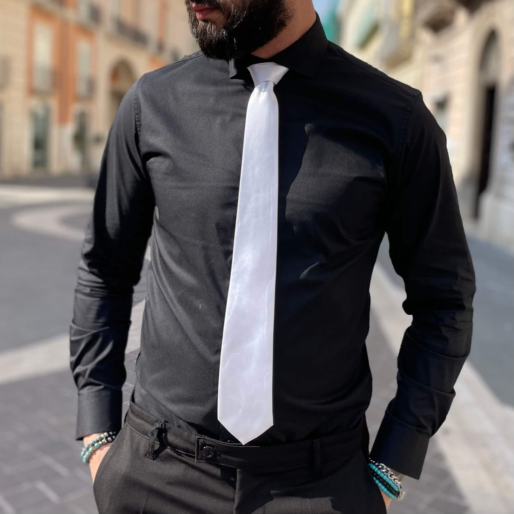 Cravatta bianca - FLAG STORE