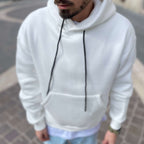 Basic White Hoodie - FLAG STORE 