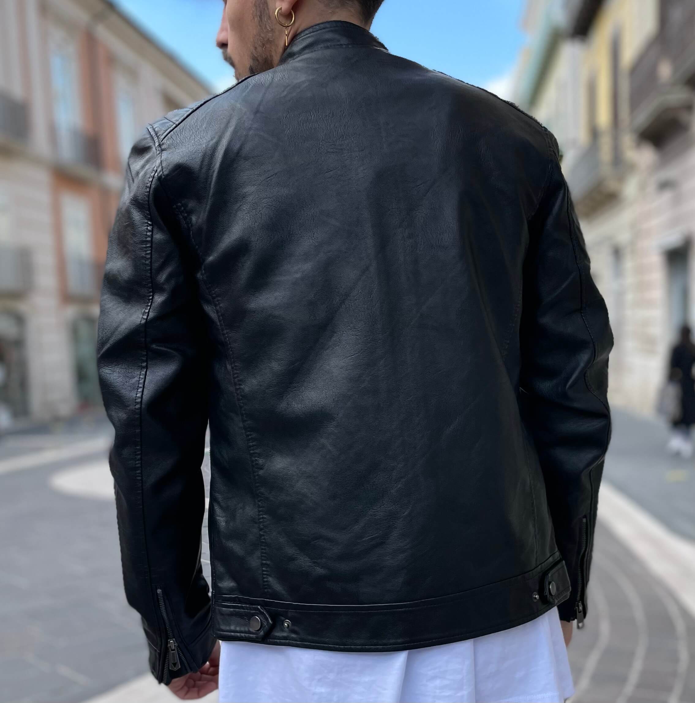 Giubbino Biker di pelle 2.0 - FLAG STORE