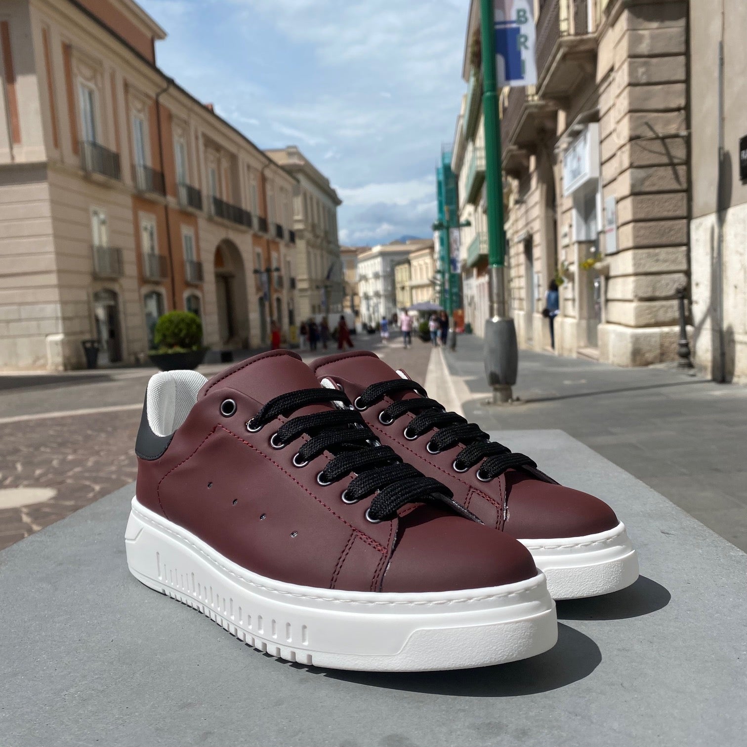Sneakers suola army bordeaux - FLAG STORE