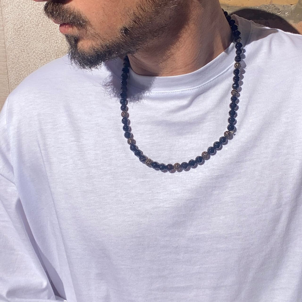 Collana perle nere - FLAG STORE