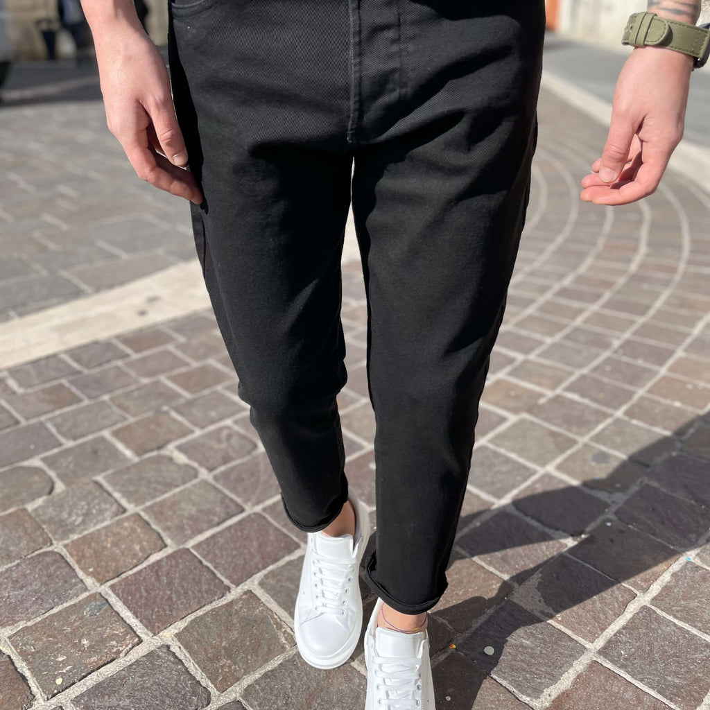 Jeans nero Ibrahimovic regular fit - FLAG STORE