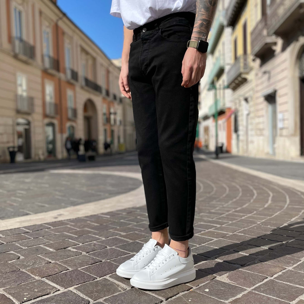 Jeans nero Ibrahimovic regular fit - FLAG STORE