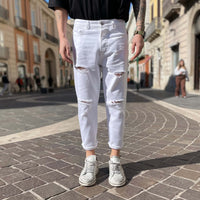 Thumbnail for Jeans bianco strappato 2.0 - FLAG STORE