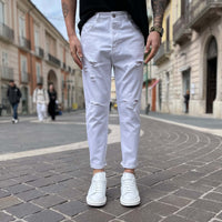 Thumbnail for Jeans bianco strappato 3.0 regular fit - FLAG STORE
