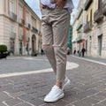 Cream Ripped Knee Jeans - FLAG STORE