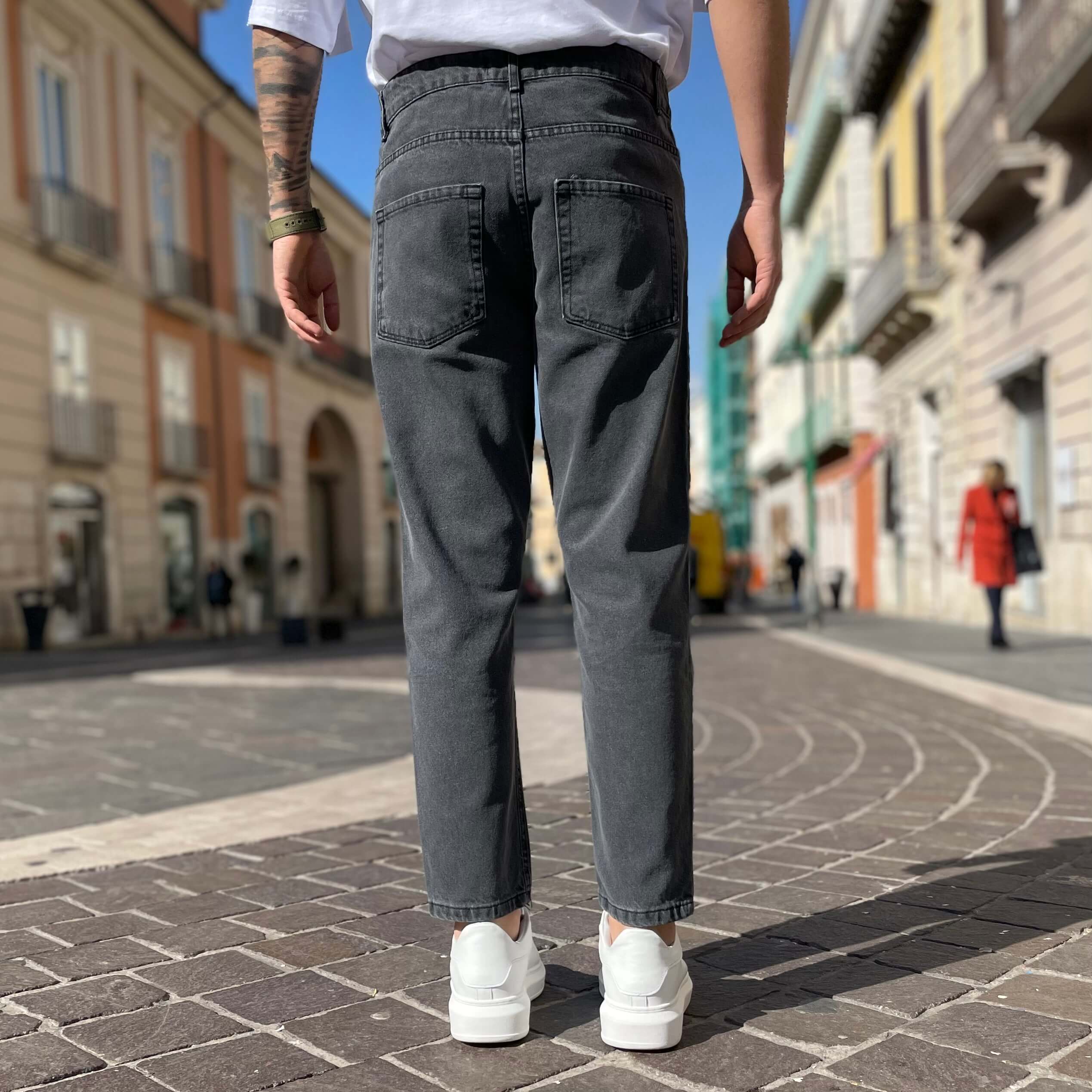 Jeans grigio Beckham regular fit - FLAG STORE