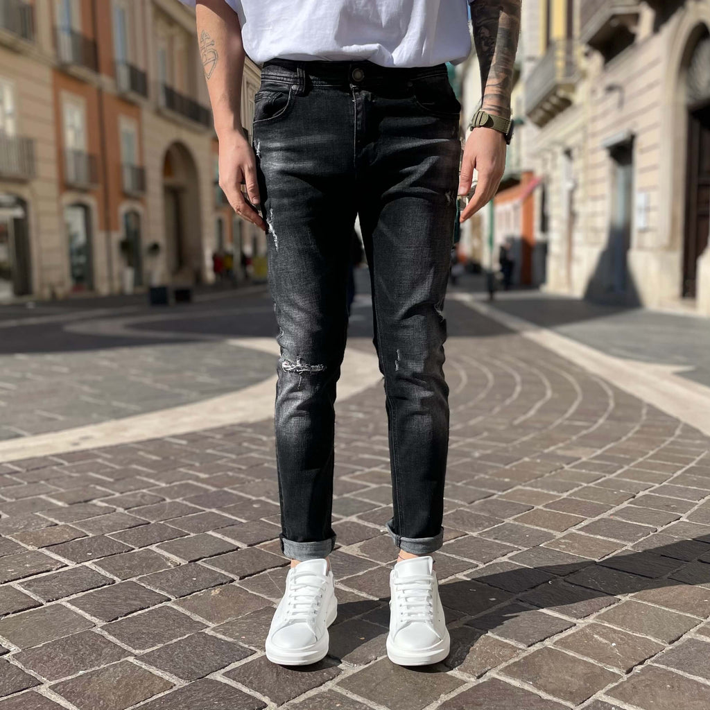 Jeans grigio scuro skinny fit 3.0 - FLAG STORE