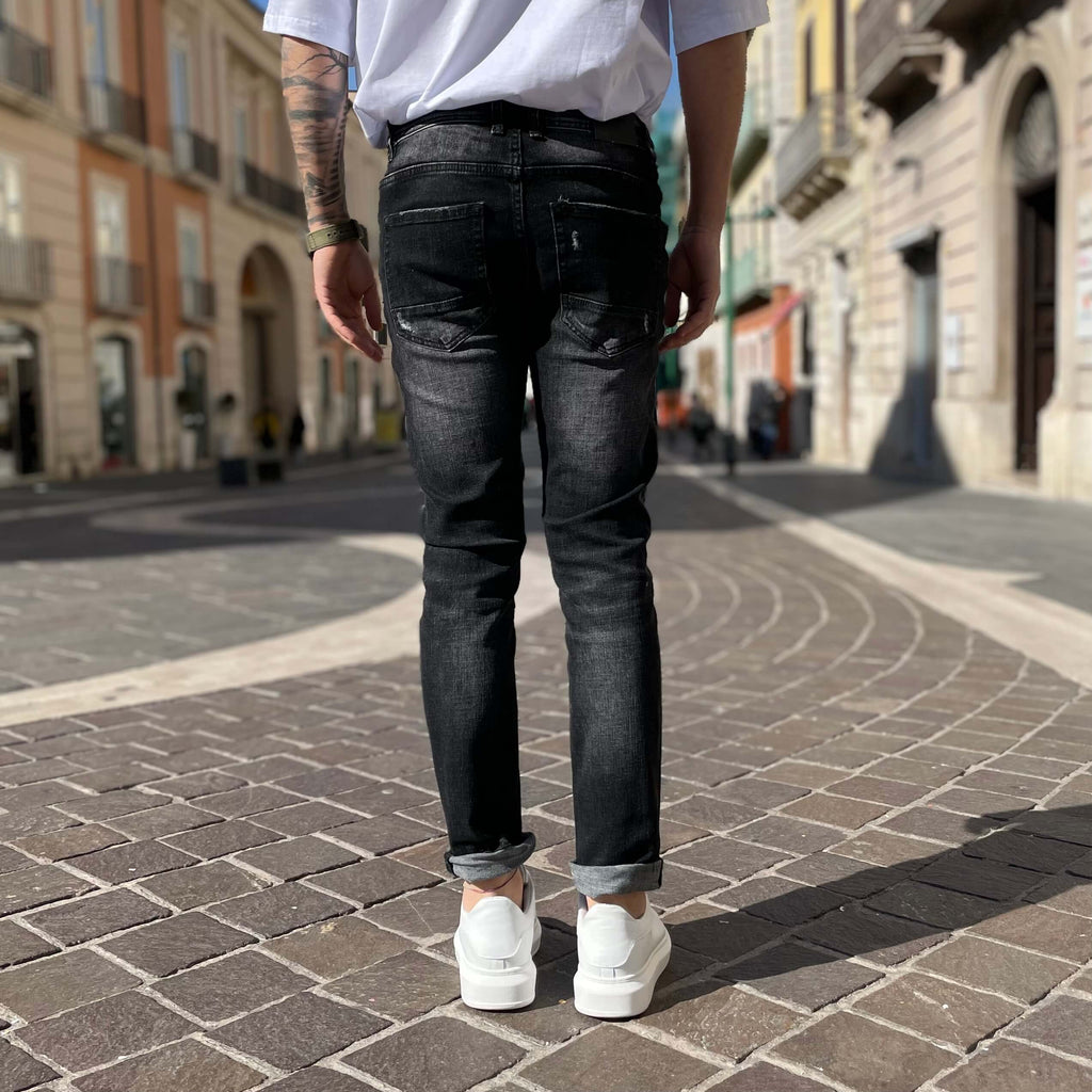 Jeans grigio scuro skinny fit 3.0 - FLAG STORE