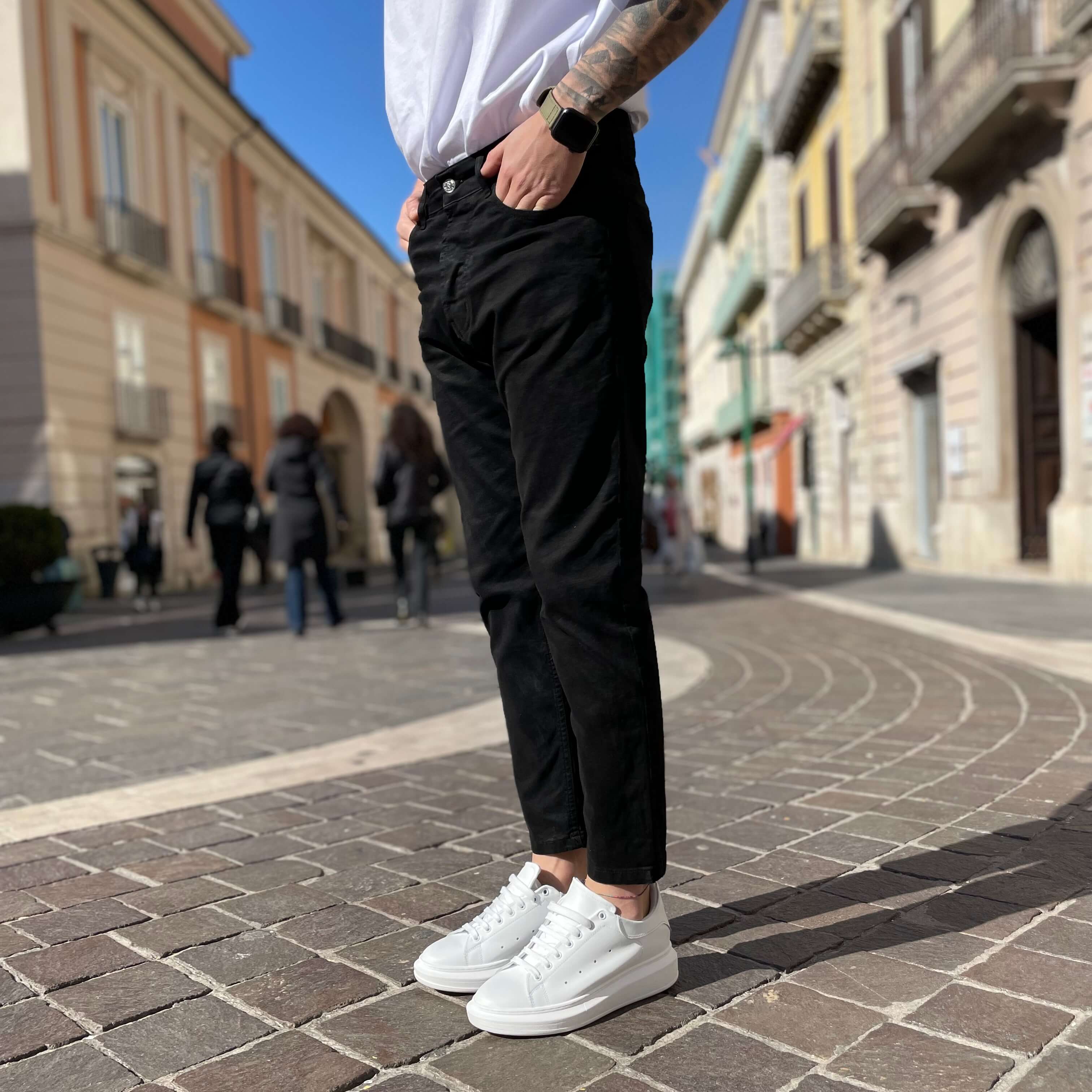 Jeans nero slim - FLAG STORE