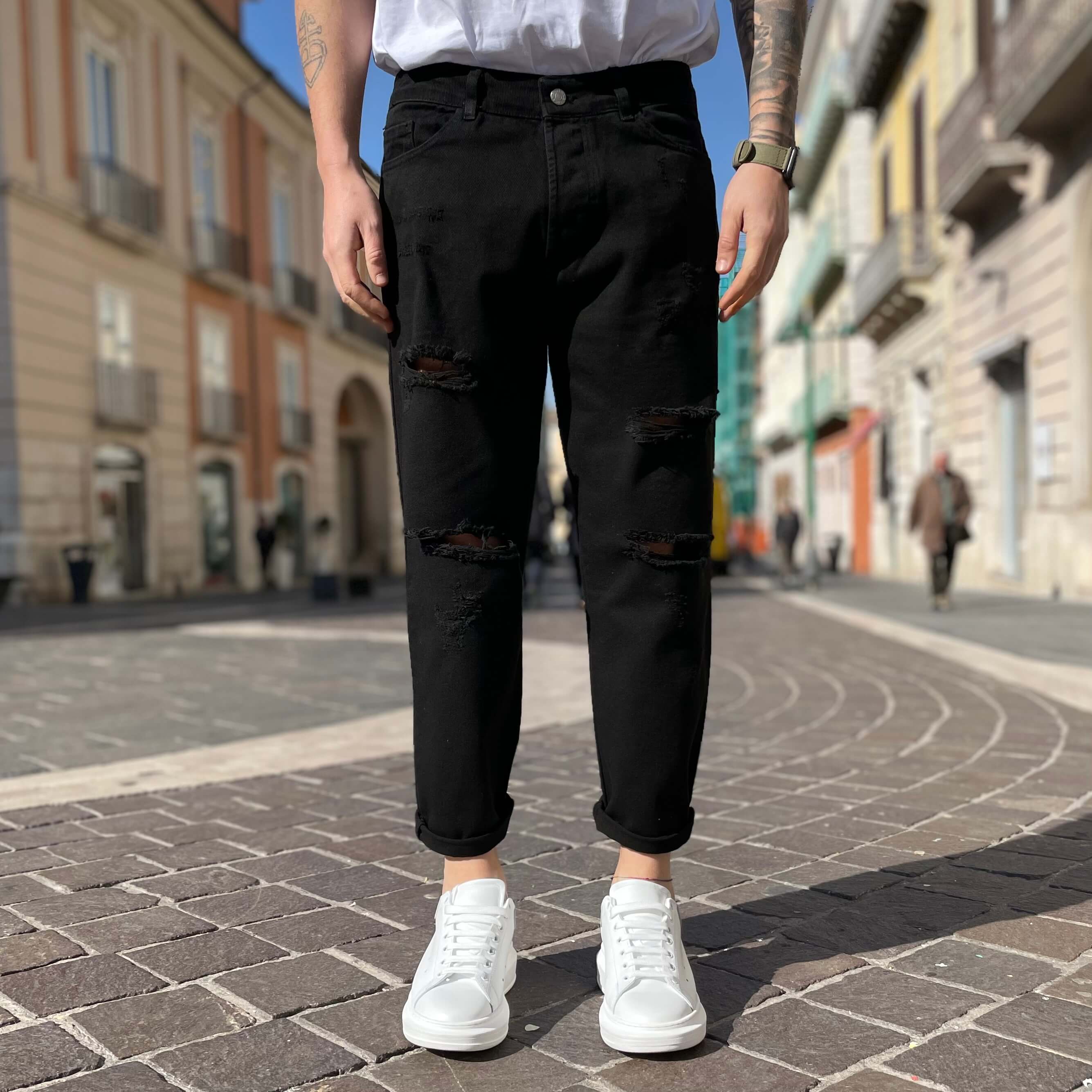 Jeans nero Neymar regular fit - FLAG STORE