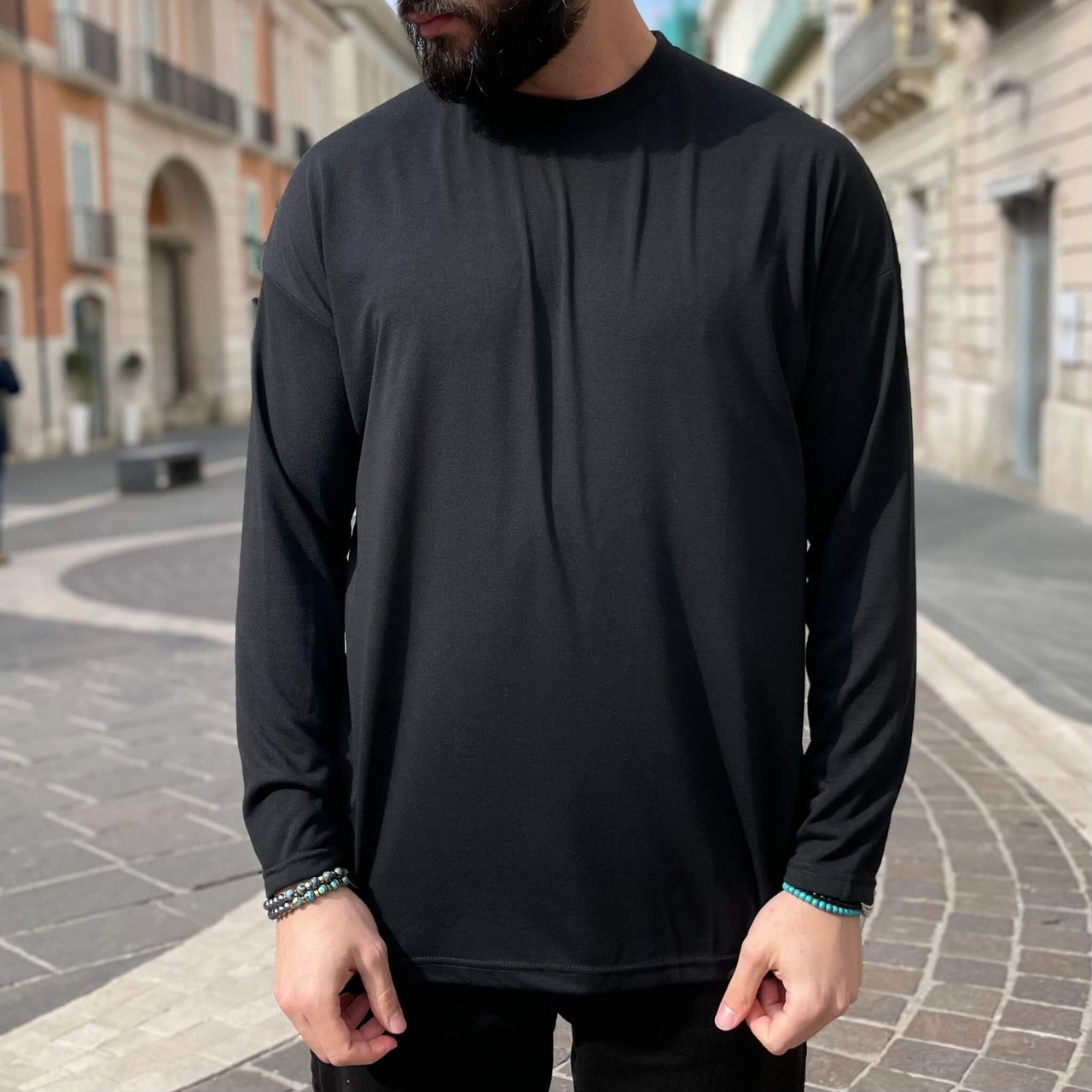 Maglia di filo nera - FLAG STORE