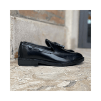 Thumbnail for Mocassino Loafer con nappine Nero - FLAG STORE