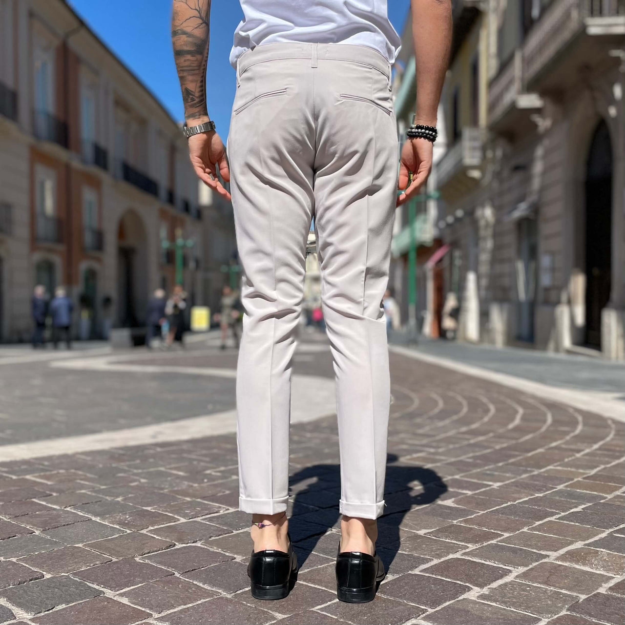 Pantalone Ghiaccio con Bottone limited - FLAG STORE