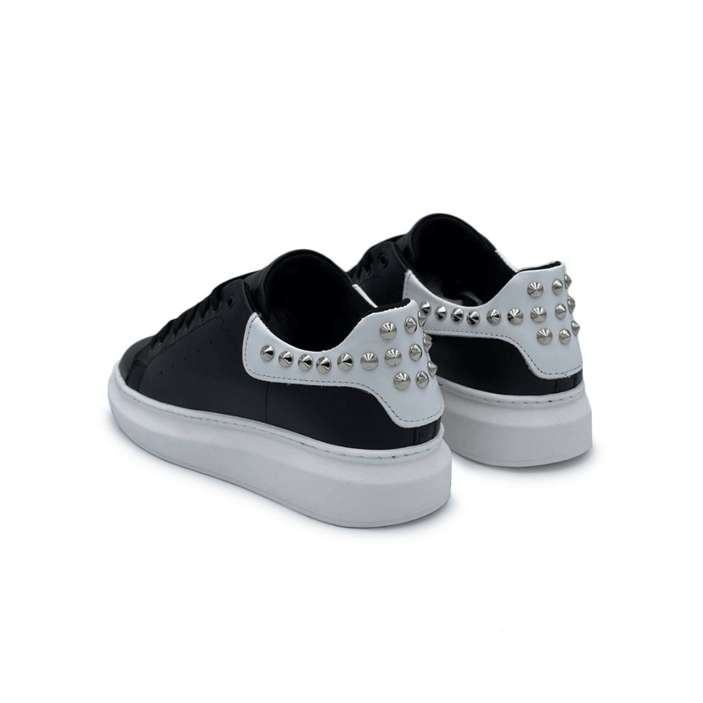 Sneakers borchiate con riporto bianco e puntini - FLAG STORE
