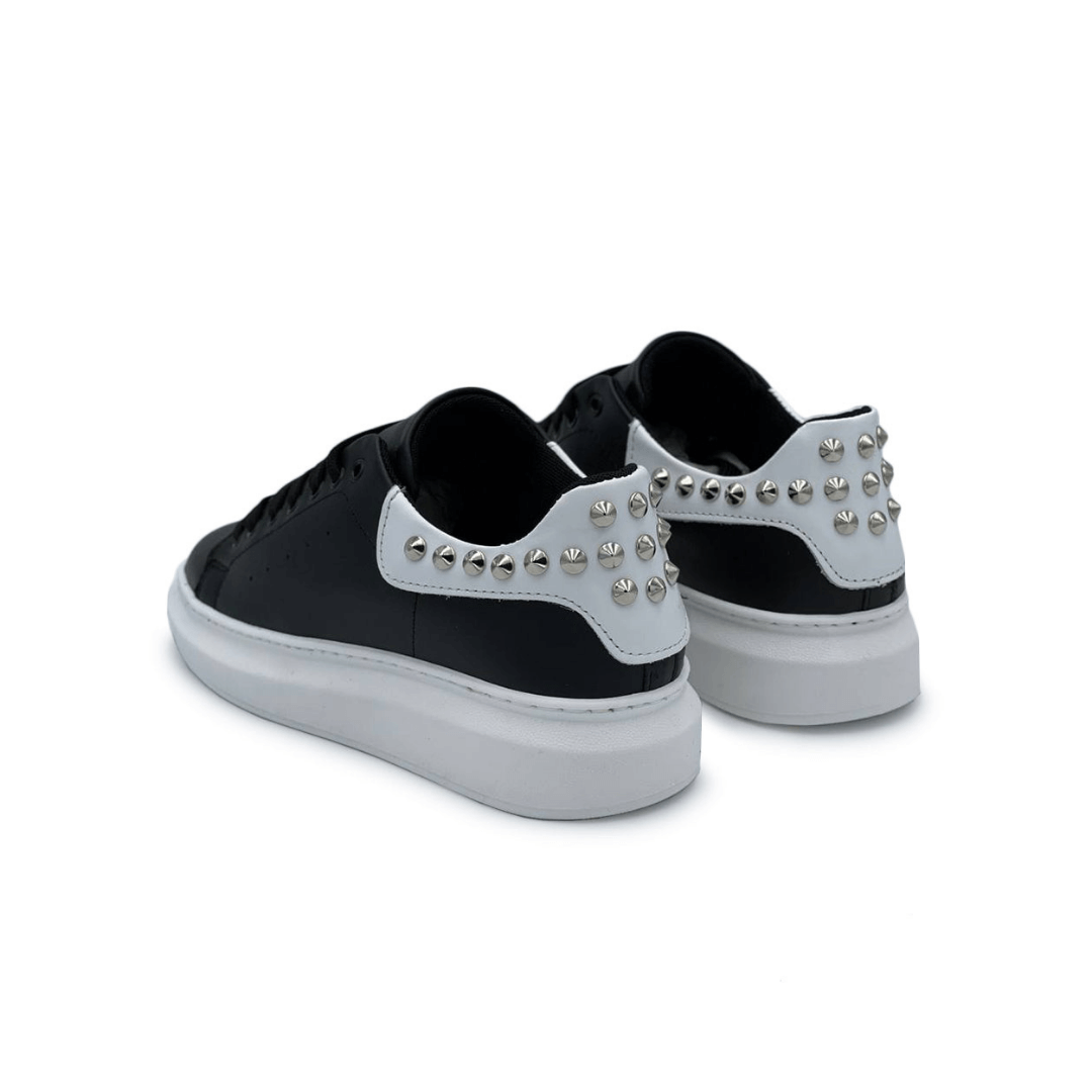 Sneakers borchiate con riporto bianco e puntini - FLAG STORE