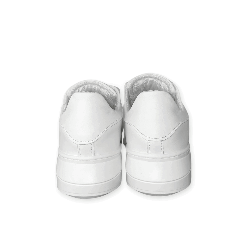 Sneakers suola army bianca con puntini - FLAG STORE