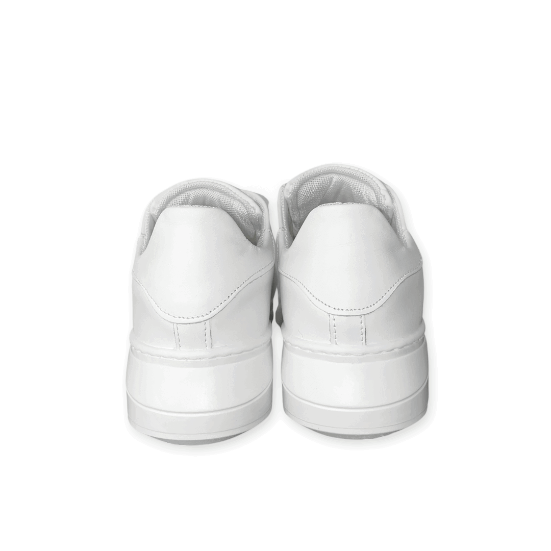 Sneakers suola army bianca con puntini - FLAG STORE