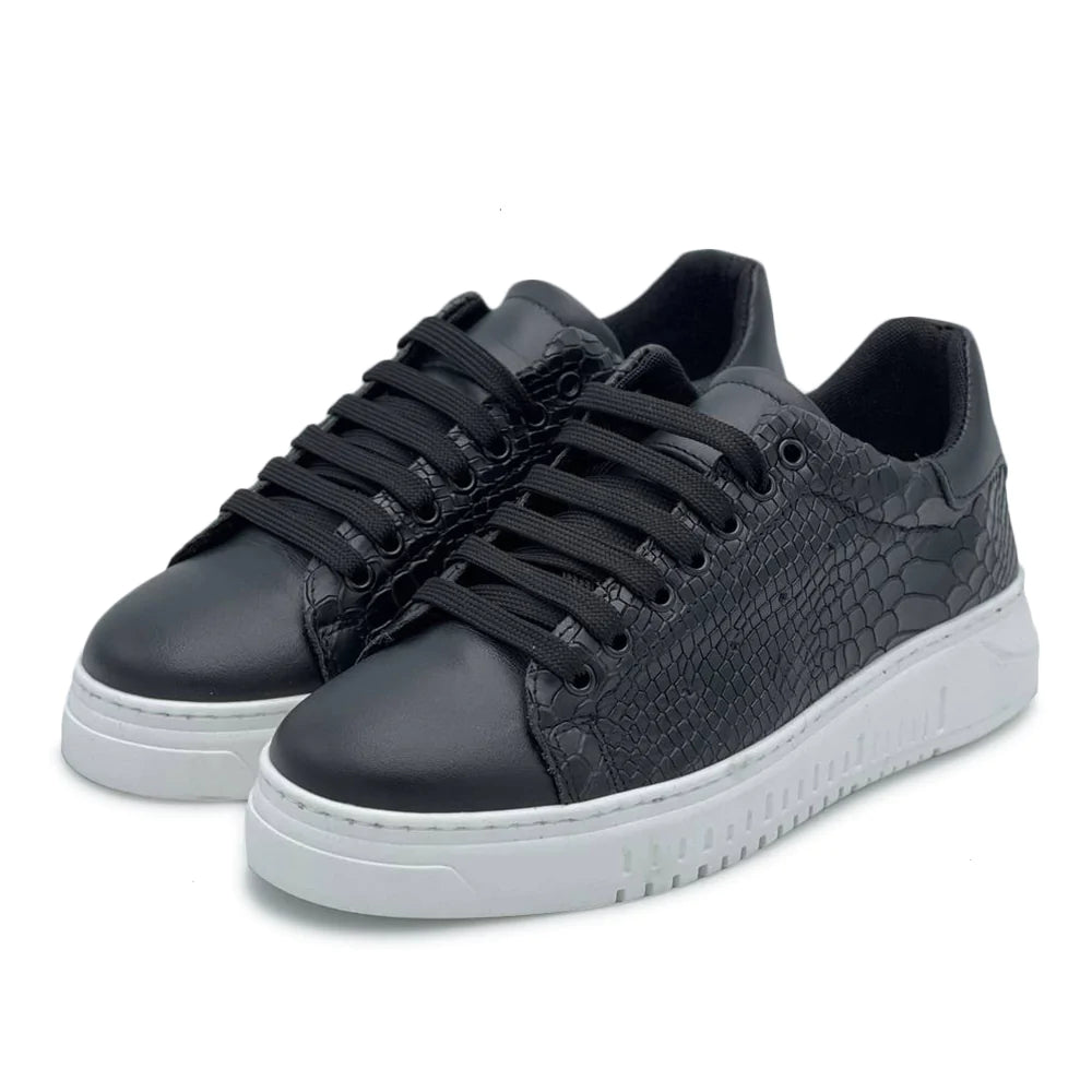Sneakers cocco nera suola army - FLAG STORE