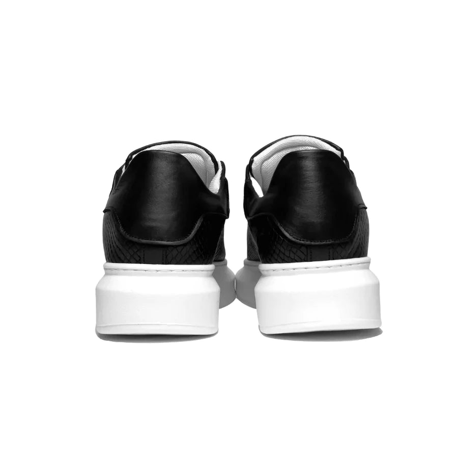 Sneakers cocco nera suola over - FLAG STORE