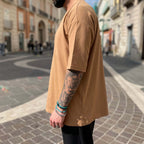 T-shirt beige manica gomito - FLAG STORE