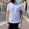 T-shirt bianca basic slim - FLAG STORE