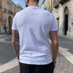 T-shirt bianca basic slim - FLAG STORE