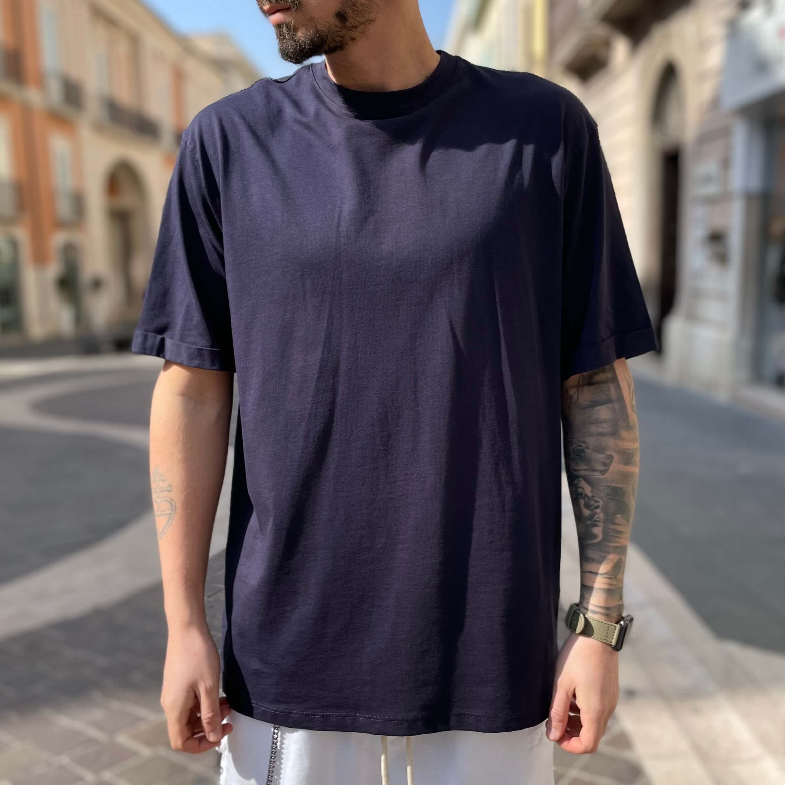 T-shirt blu basic - FLAG STORE