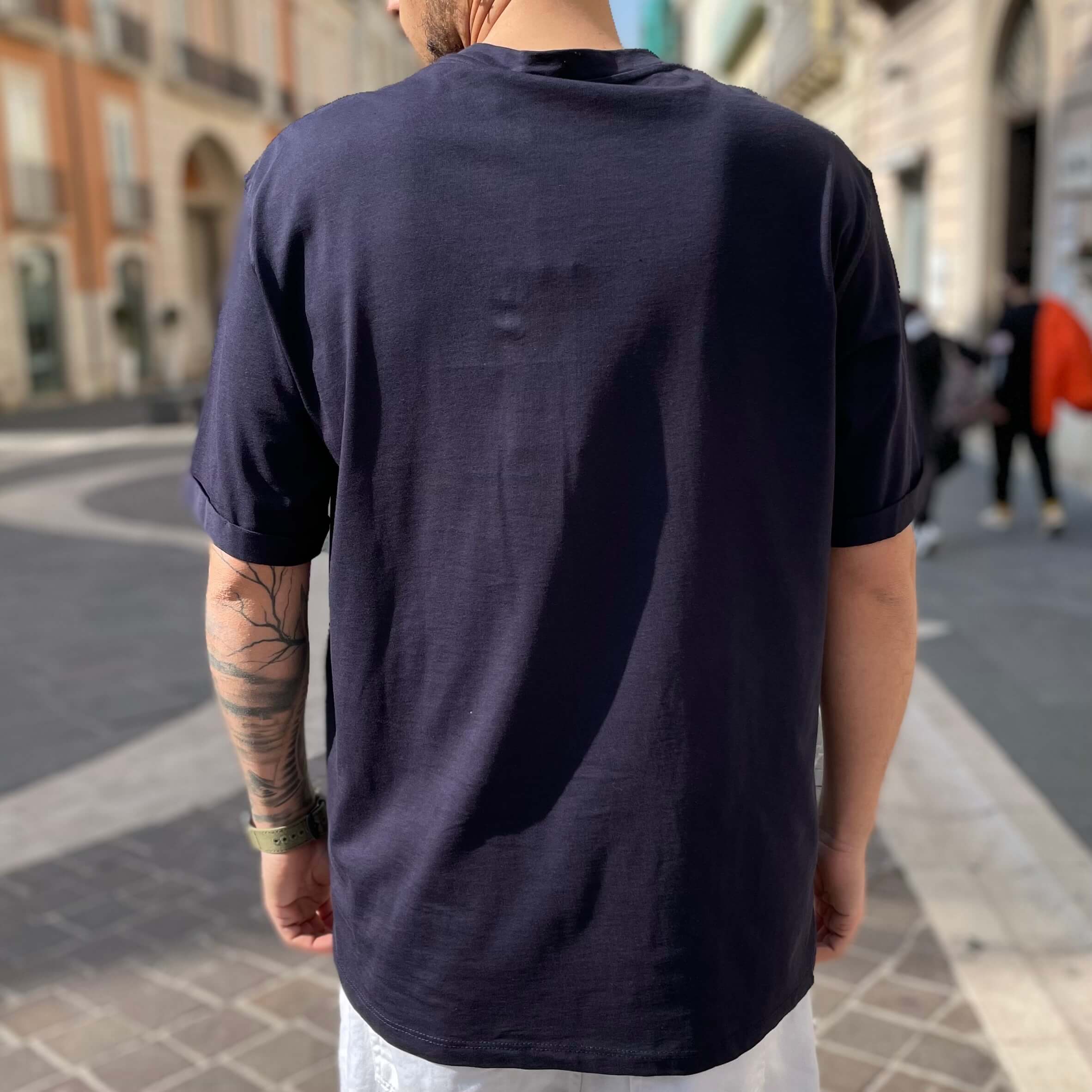 T-shirt blu basic - FLAG STORE