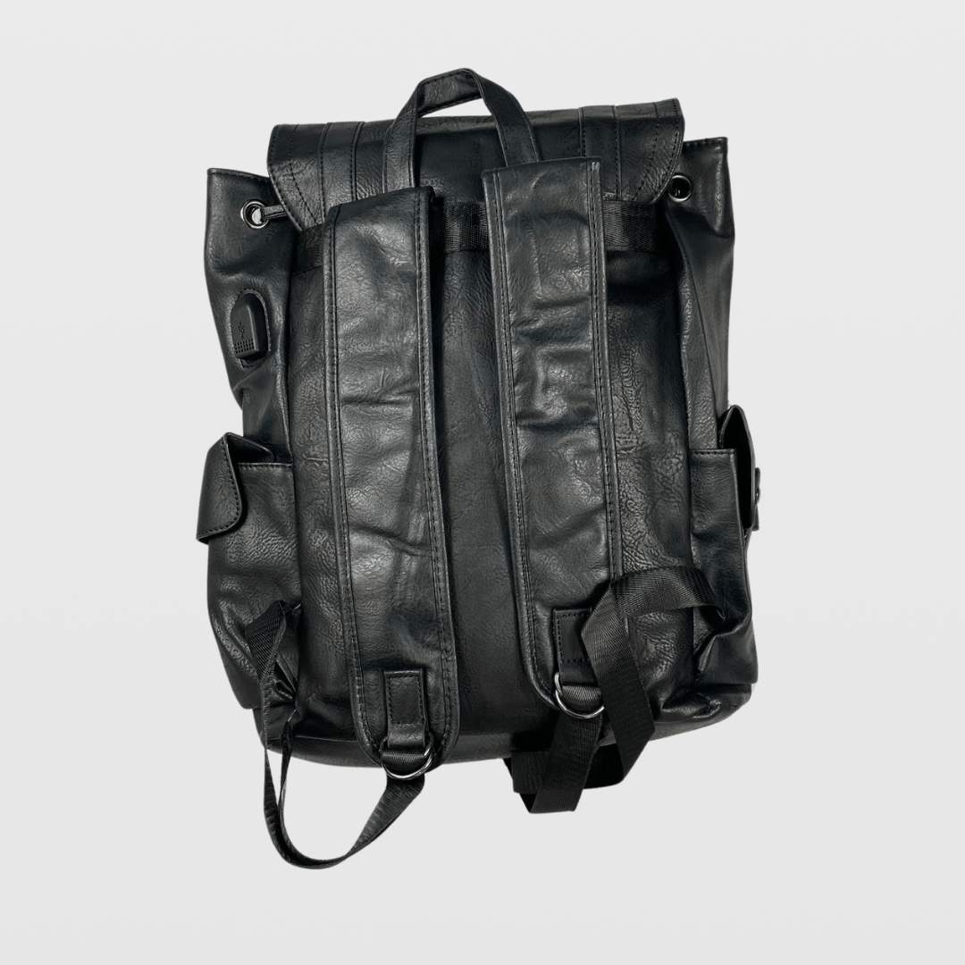 Zaino nero con fibbie - FLAG STORE