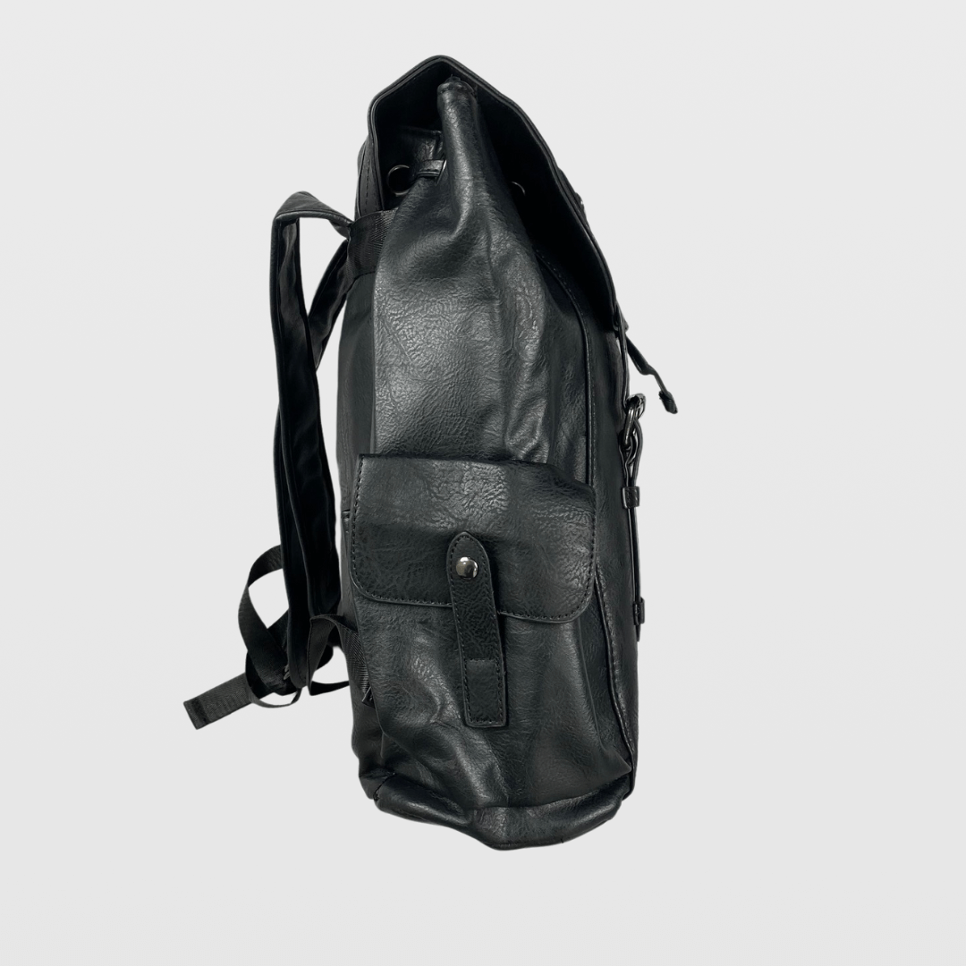 Zaino nero con fibbie - FLAG STORE