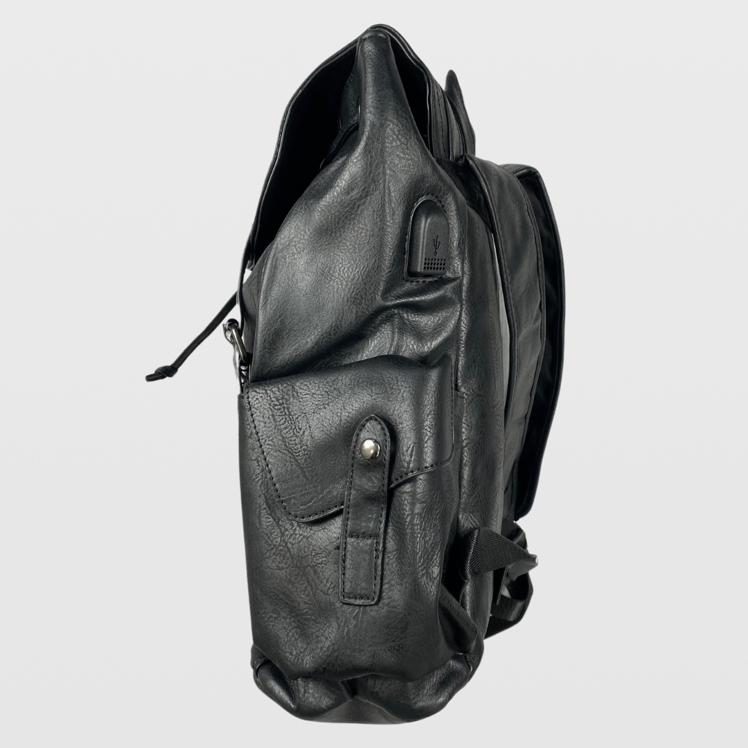 Zaino nero con fibbie - FLAG STORE